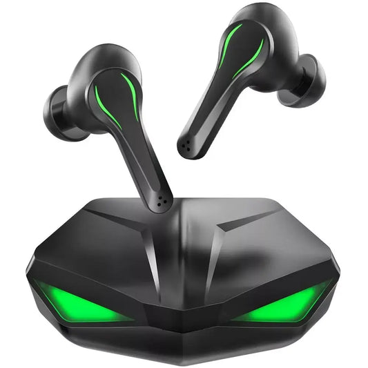 Hi-Fi Black and Green Bluetooth Earphones