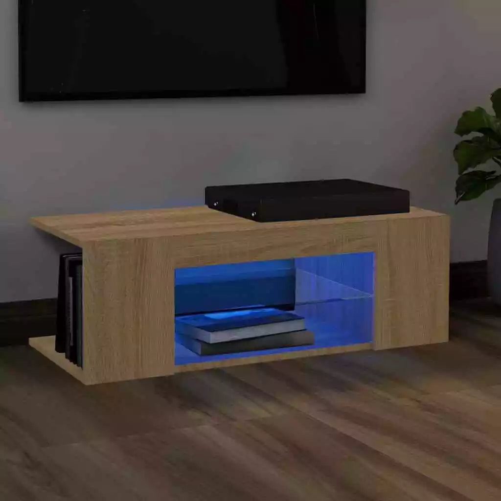 TV Cabinet Stand With LED Lights