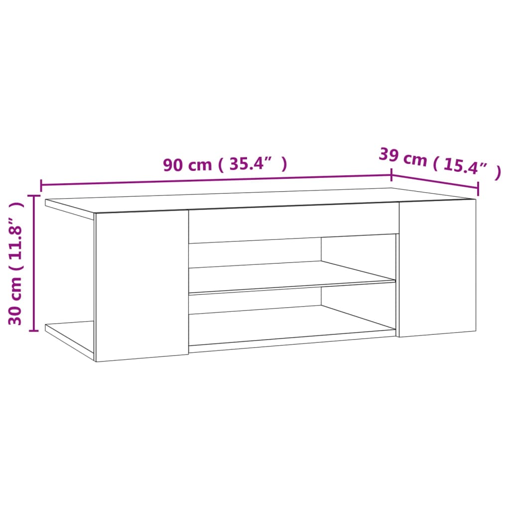 TV Cabinet Stand With LED Lights