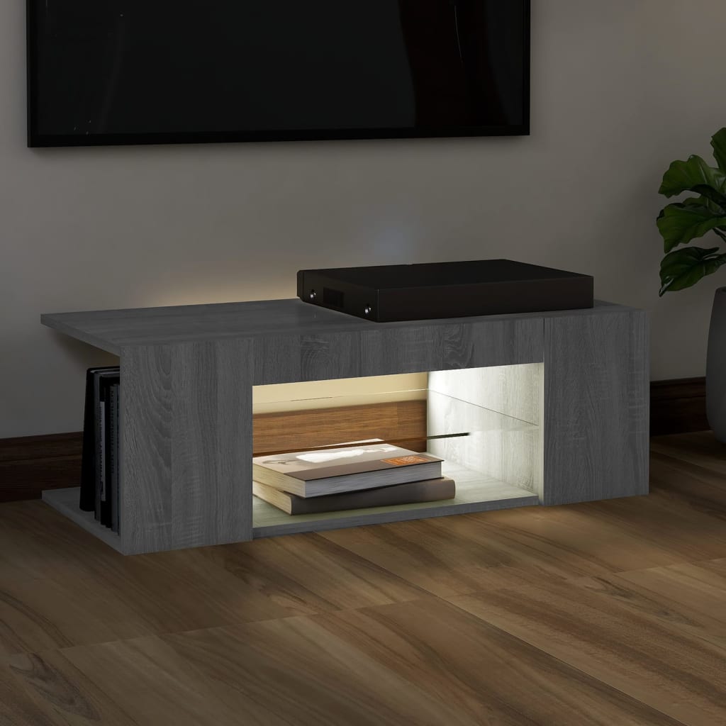 TV Cabinet Stand With LED Lights