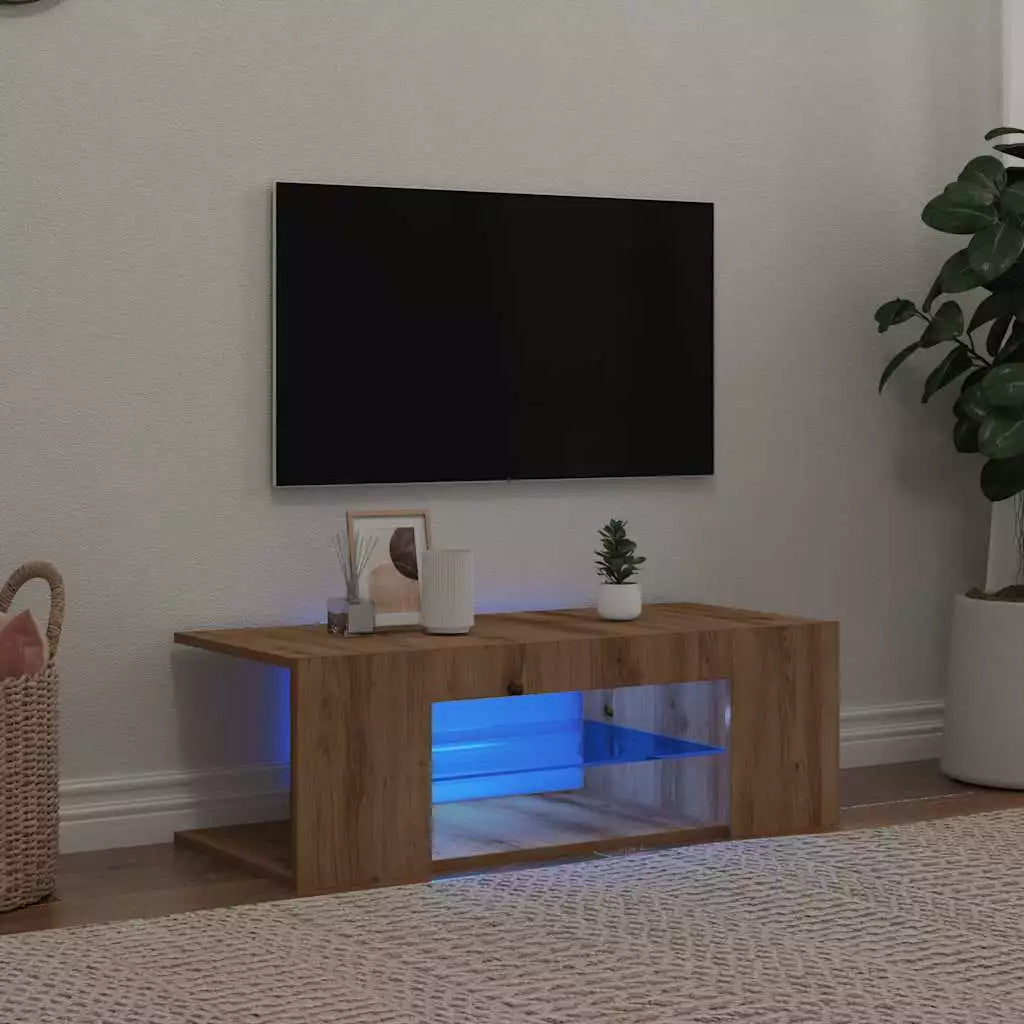 TV Cabinet Stand With LED Lights