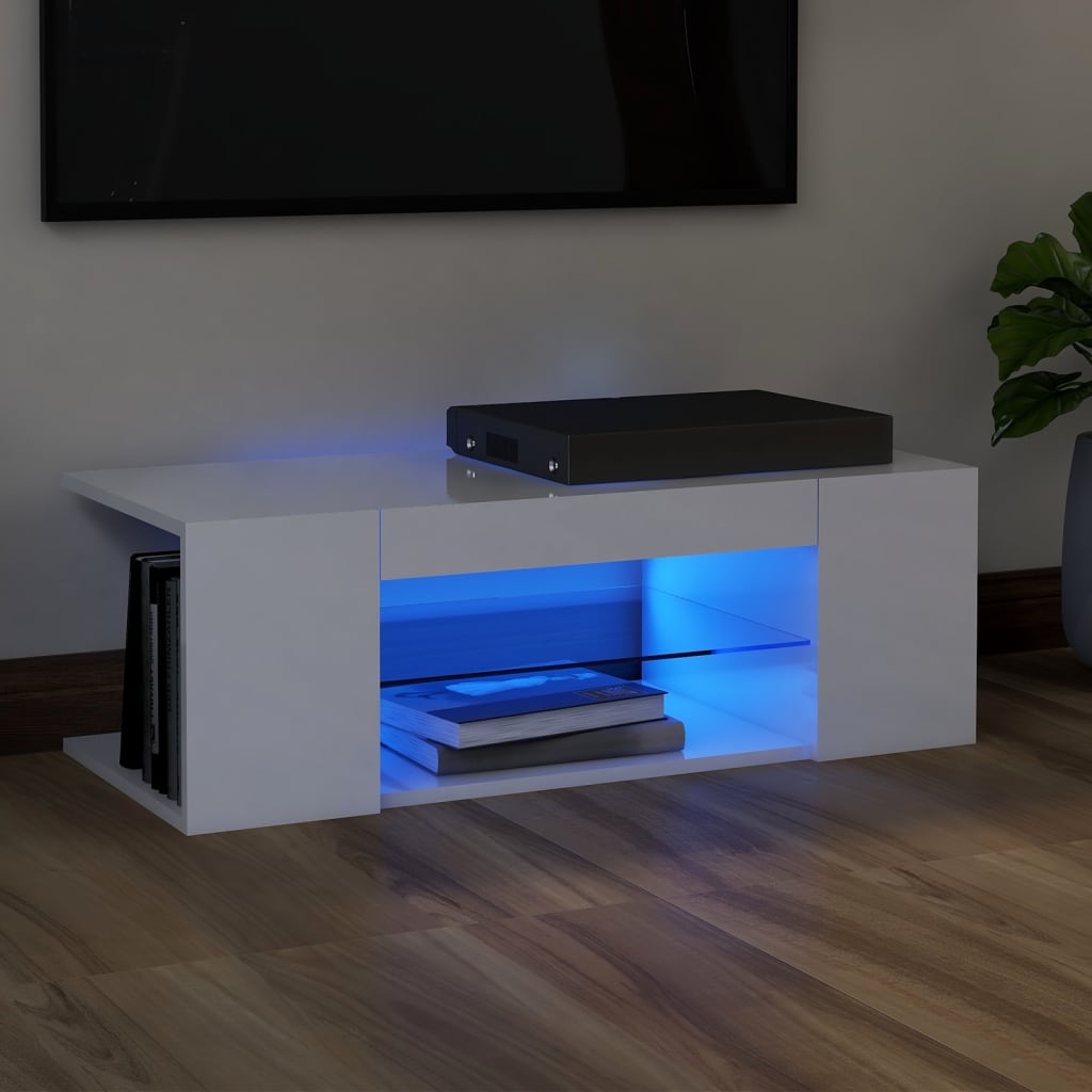 TV Cabinet Stand With LED Lights