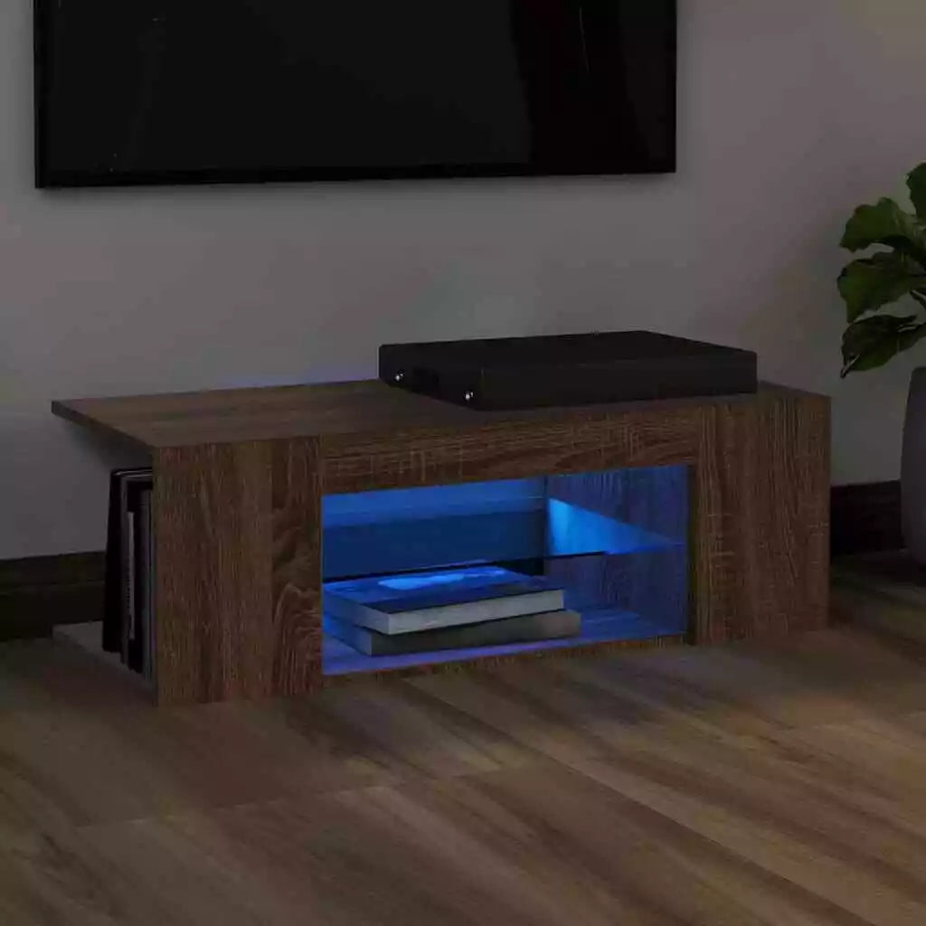 TV Cabinet Stand With LED Lights