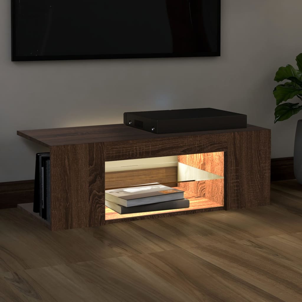 TV Cabinet Stand With LED Lights