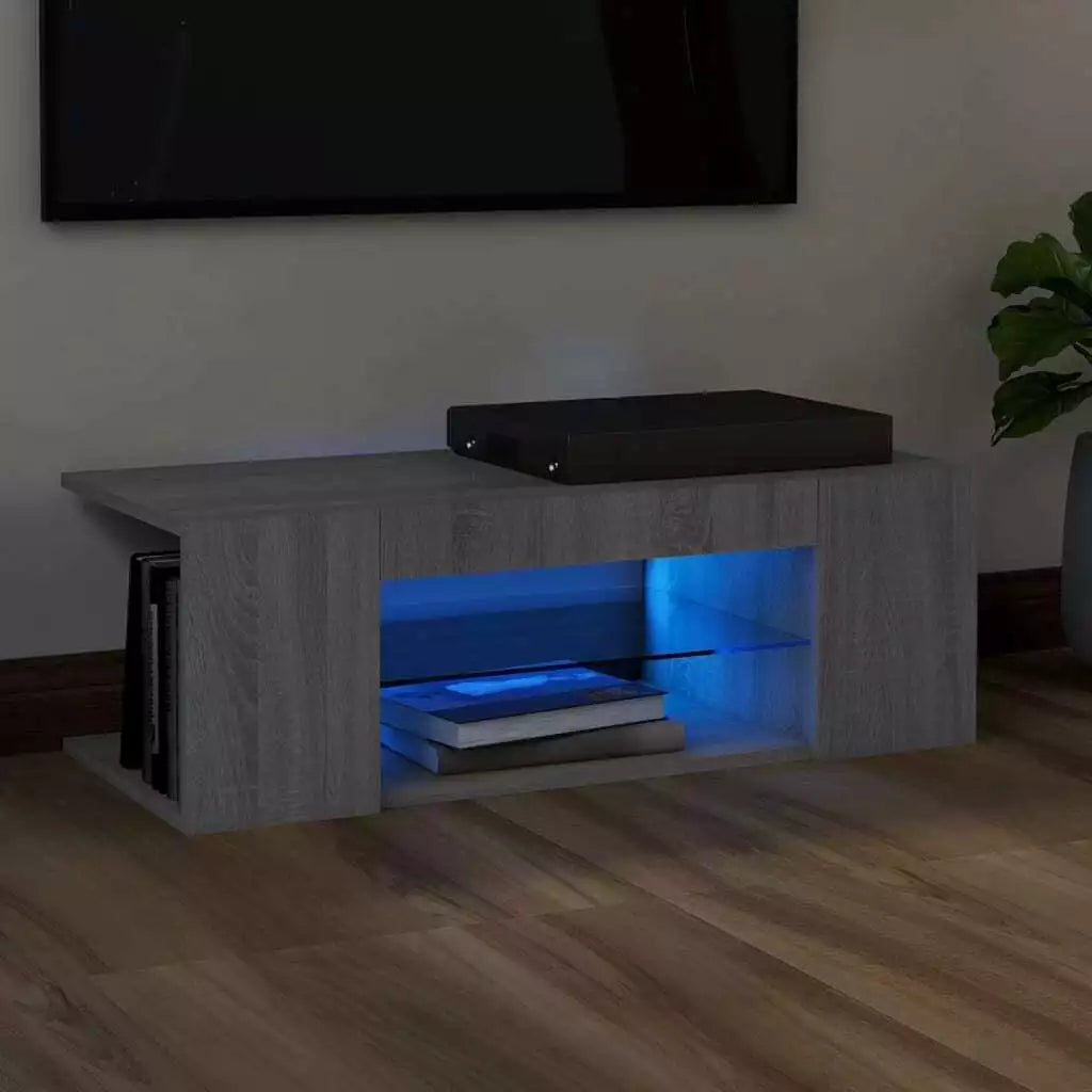 TV Cabinet Stand With LED Lights