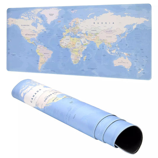 90x40cm XXL Anti-Slip World Map Mouse Mat Pad