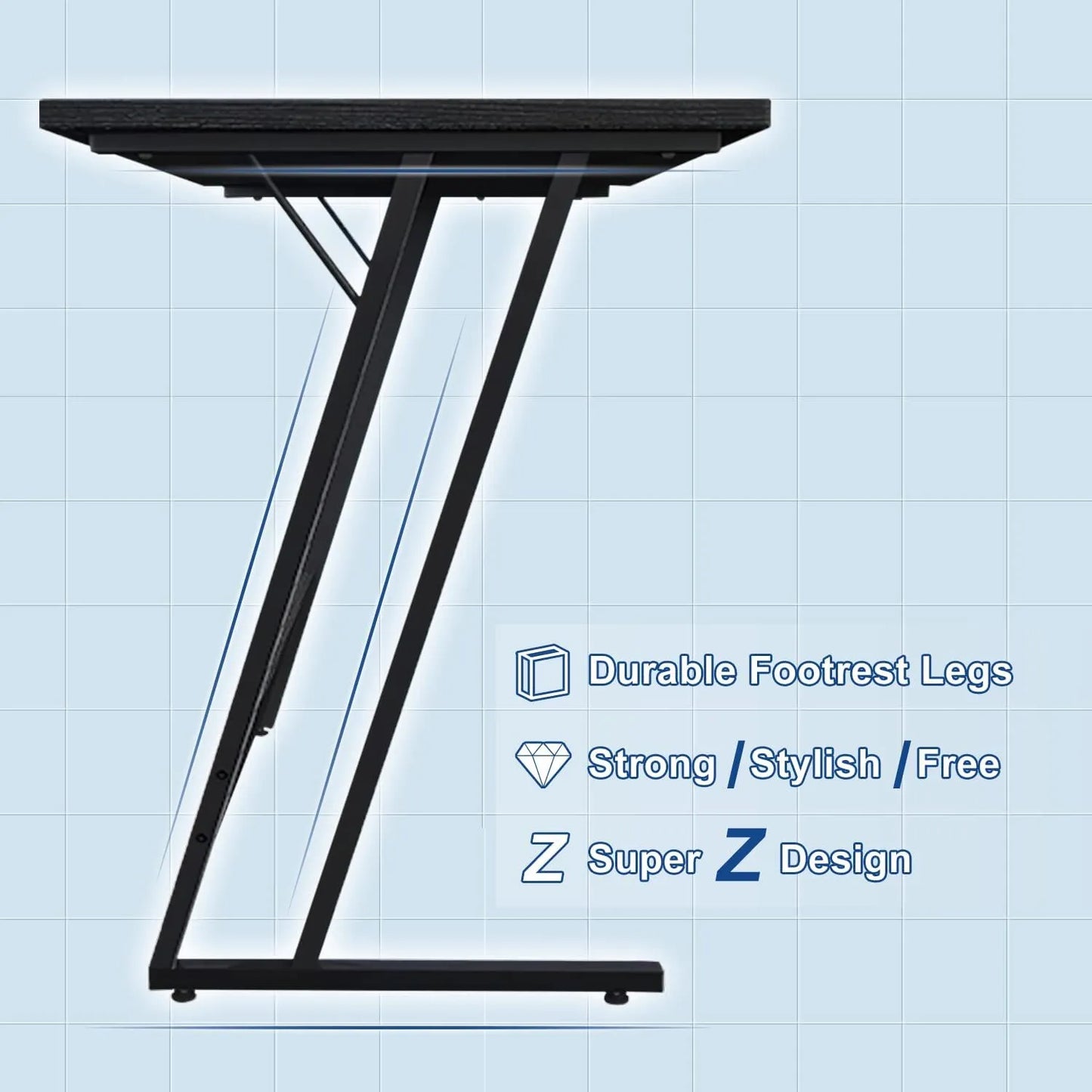 130x130x75cm L-Shaped Computer Gaming Desk