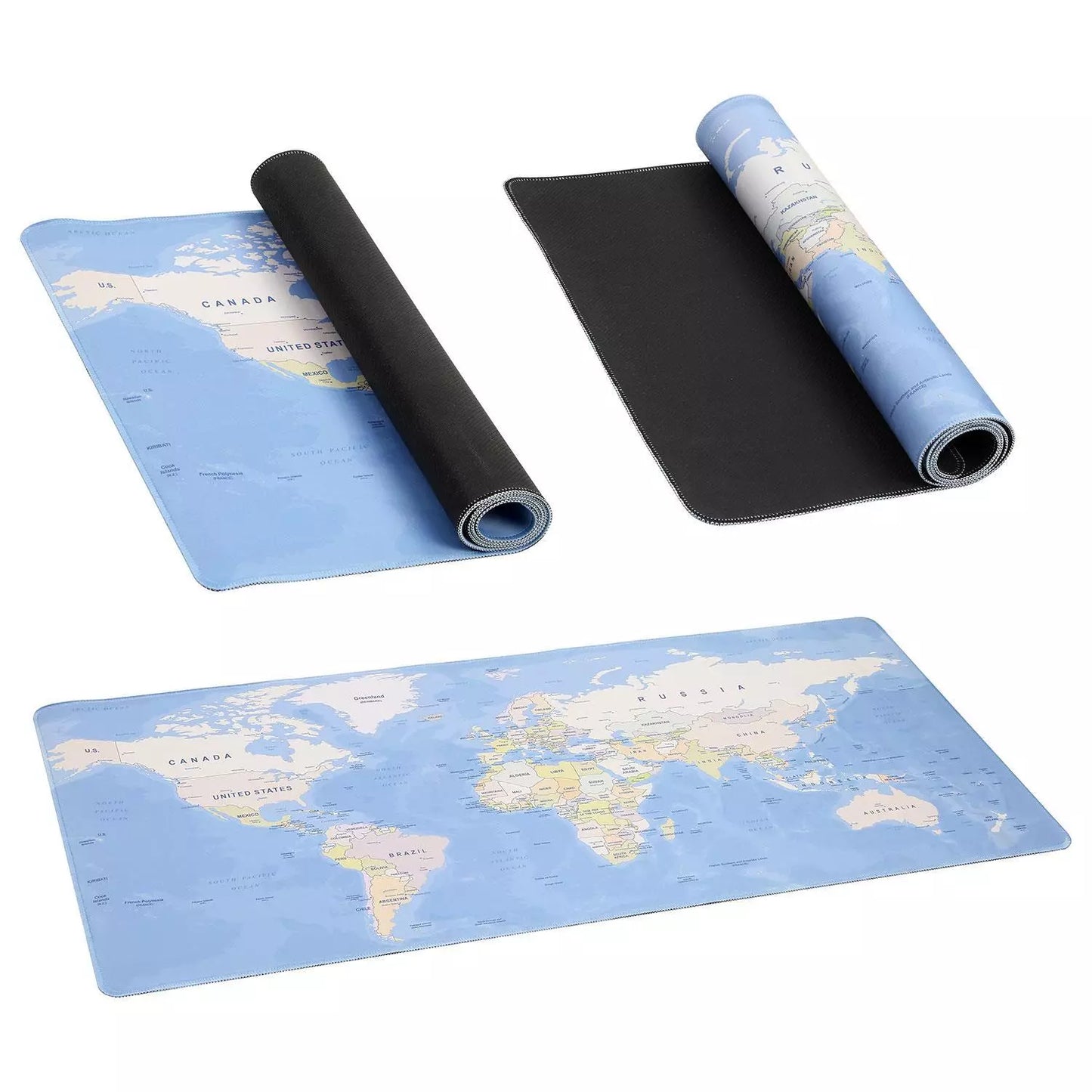 90x40cm XXL Anti-Slip World Map Mouse Mat Pad