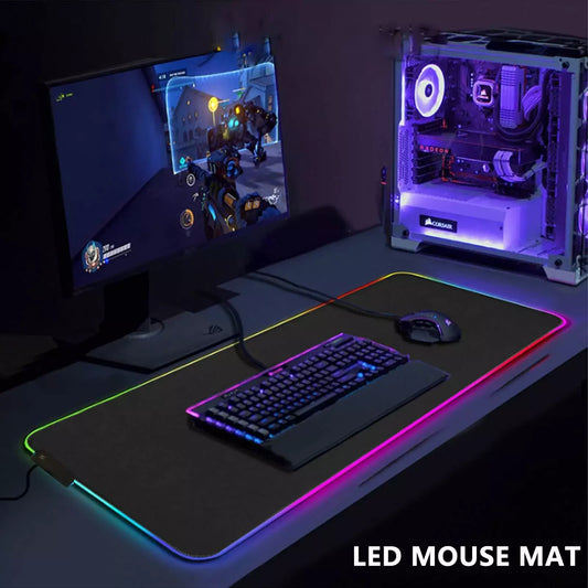 90x40cm LED Anti-Slip XXL Gaming Mouse Mat Pad