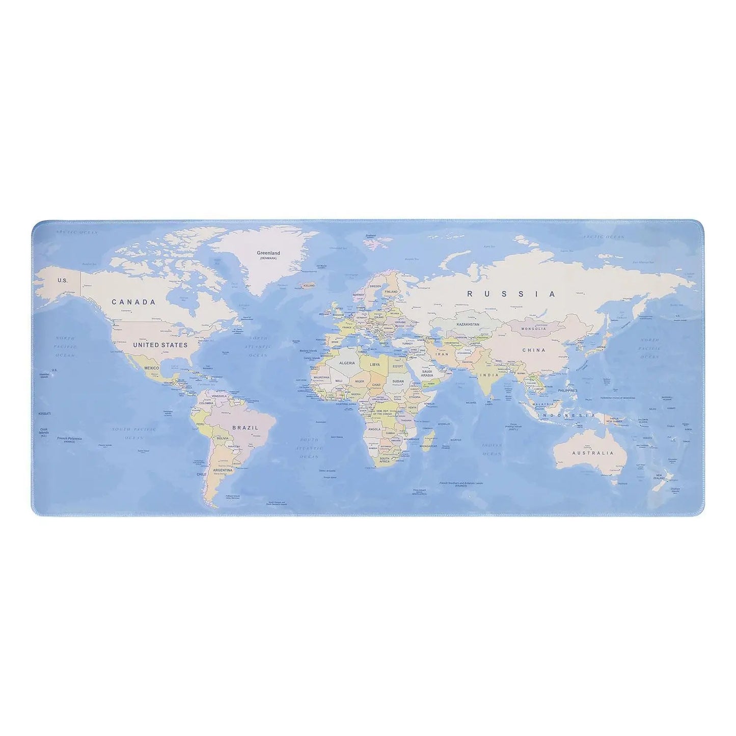 90x40cm XXL Anti-Slip World Map Mouse Mat Pad